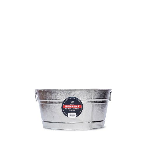 9 Gallon Round Hot Dipped Steel Tub Main