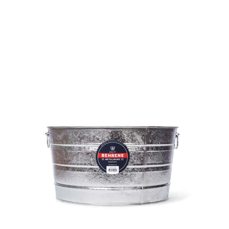 17 Gallon Galvanized Steel Tub Behrens 17 Gallon Metal Tub