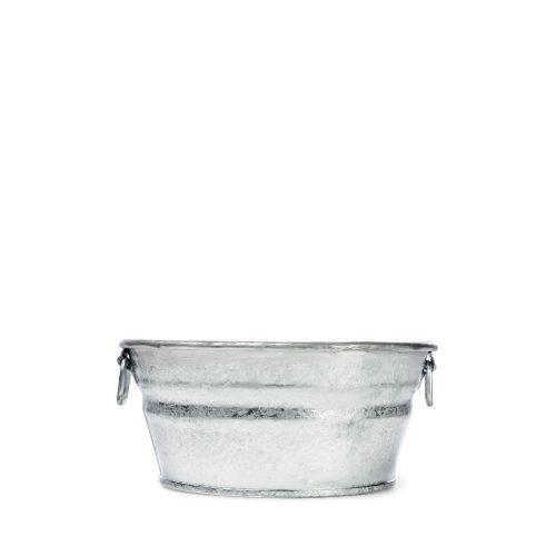 1 Quart Hot Dipped Steel Mini Round Low Flat Tub