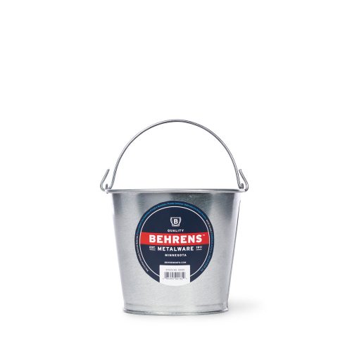 2 Quart Galvanized Steel Pail