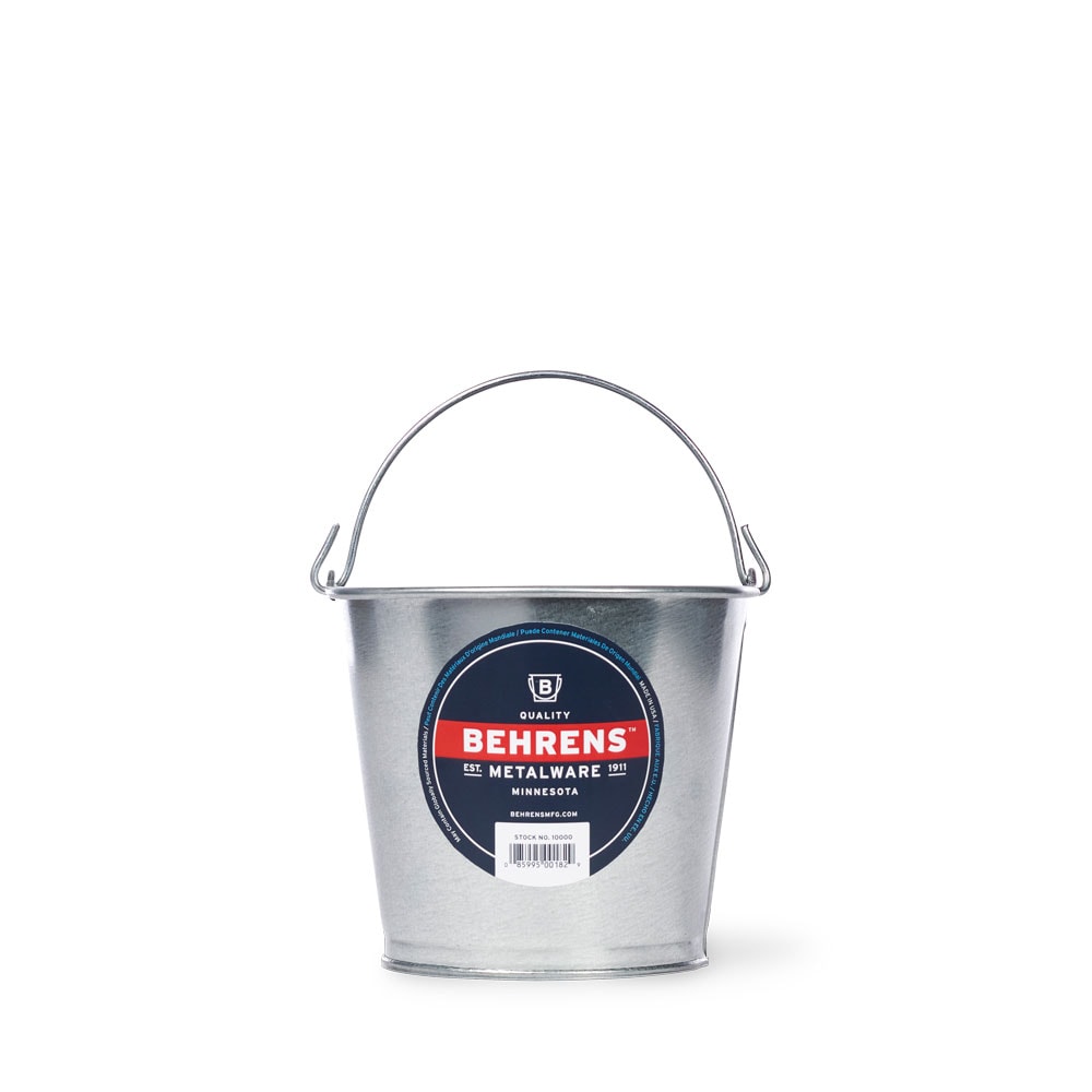 2.75 Gallon White Galvanized Pail