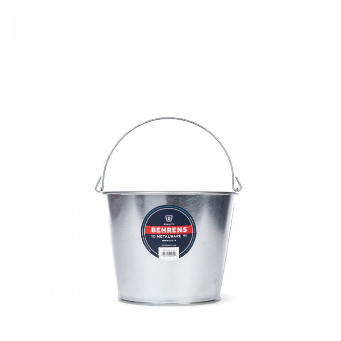 5 Quart Galvanized Steel Pail