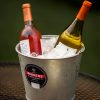 Behrens Metalware Classics Galvanized Steel Pail filled with ice and 2 wine bottles