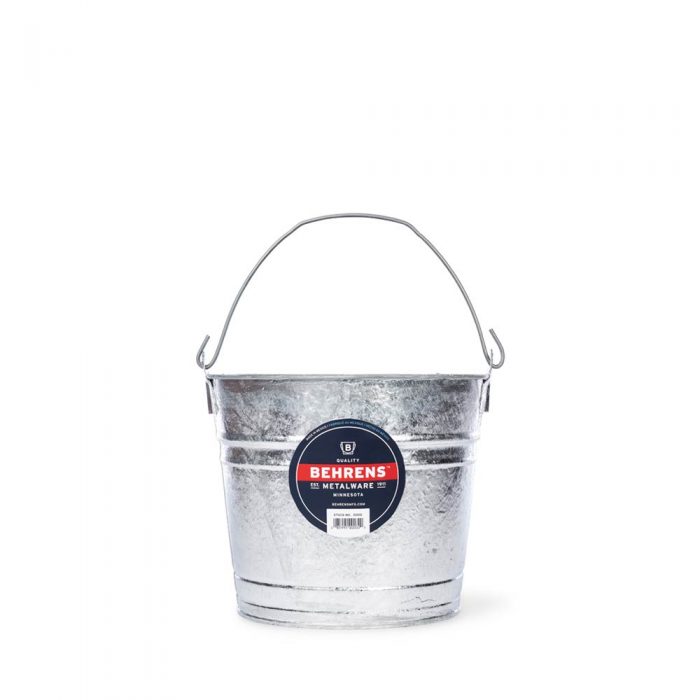 10 Quart Hot Dipped Steel Pail Main