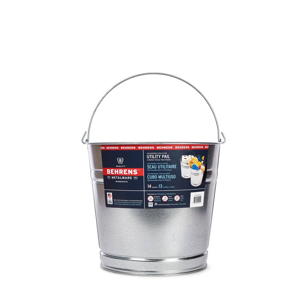 Stainless Steel Bucket  13 Quart Stainless Steel Utility Pail