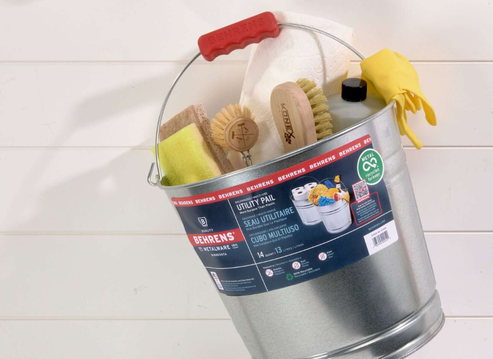 14 Quart Galvanized Steel Pail - Image 2