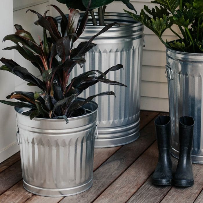 Galvanized Steel Trash Cans