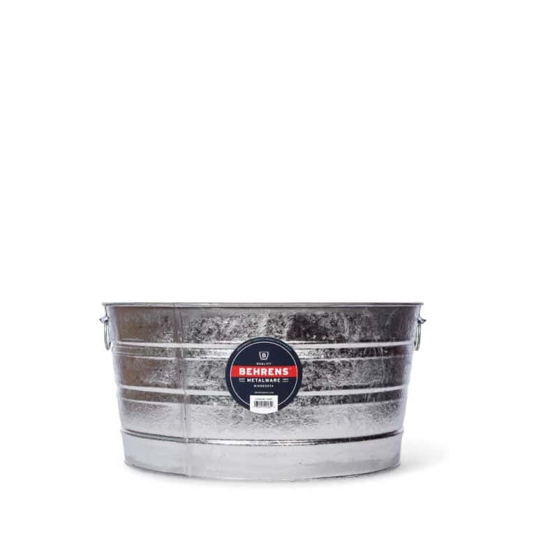 17 Gallon Galvanized Steel Tub Behrens 17 Gallon Metal Tub