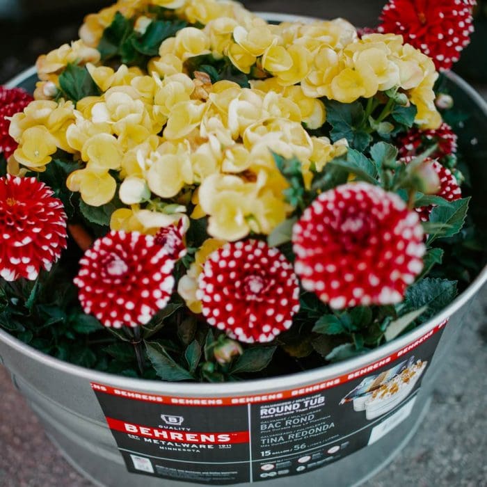 15 Gallon Galvanized Steel Round Tub