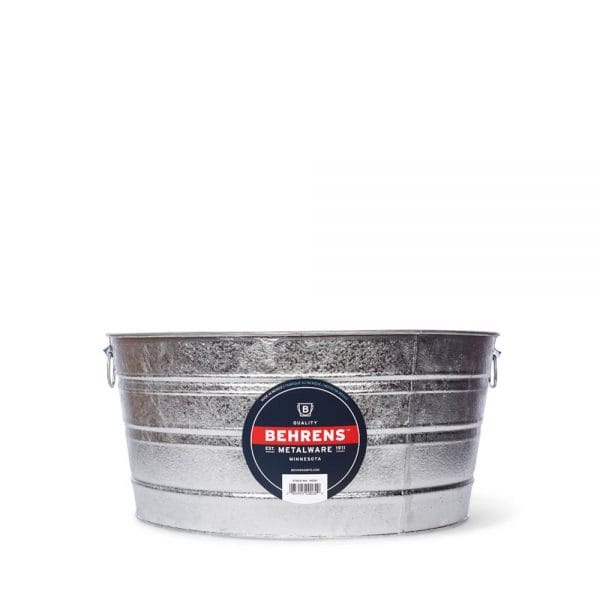 17 Gallon Galvanized Steel Tub Behrens 17 Gallon Metal Tub