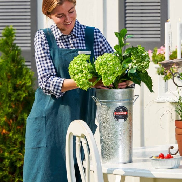 Hot Dipped Galvanized Steel French Flower Bucket