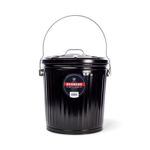 Galvanized Steel Black Ash Pail