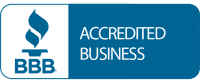 Better Business Bureau logo with clickable link to profile