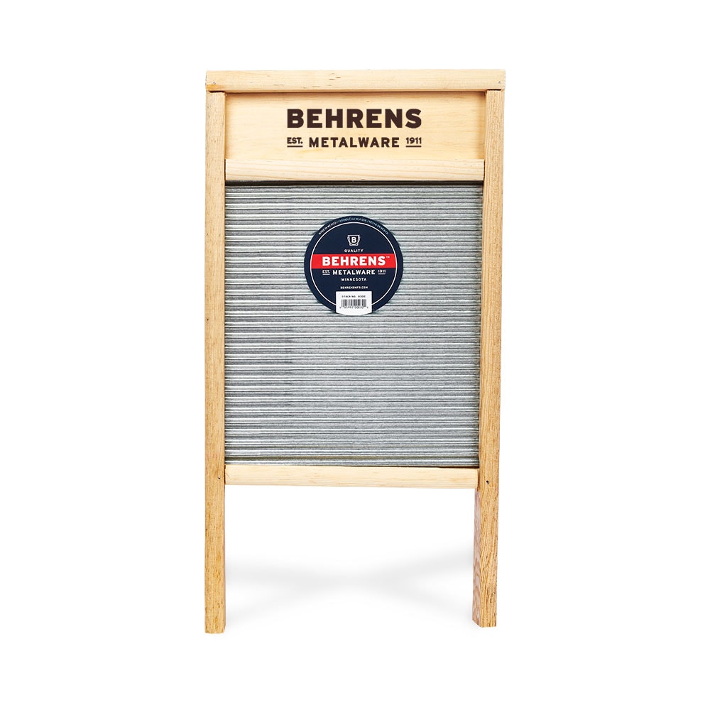 Large Galvanized Washboard  Behrens Galvanized Steel Washboard