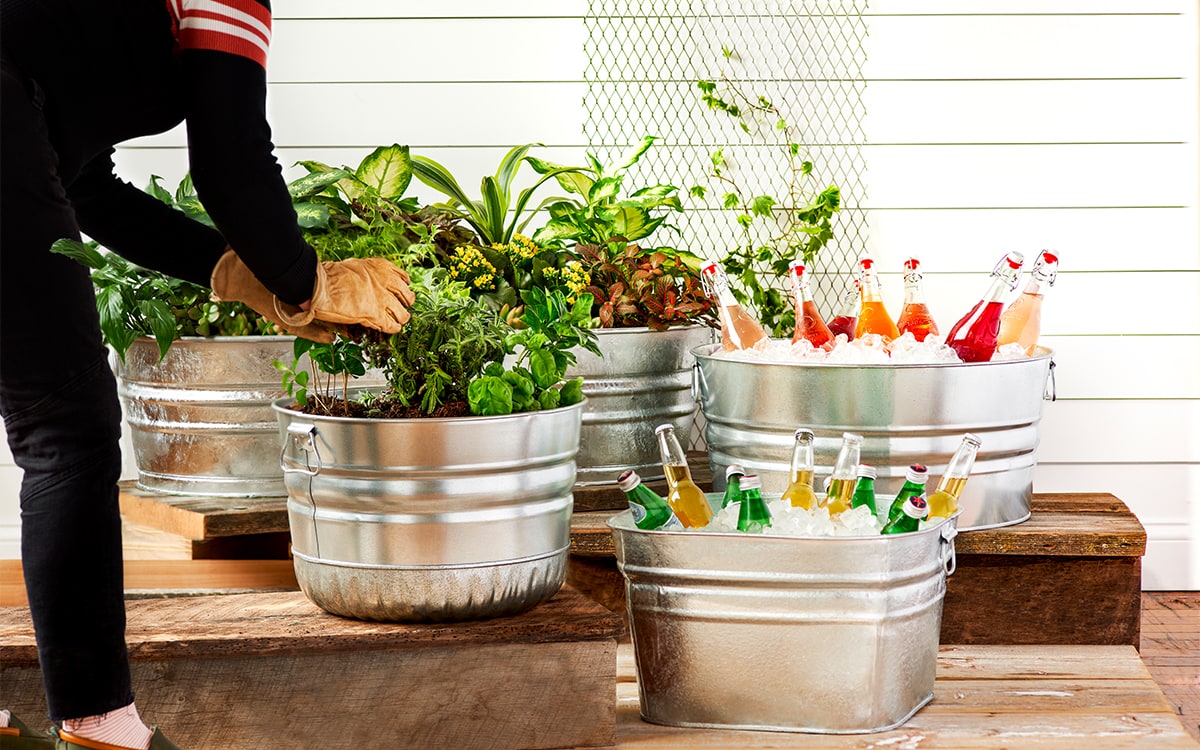 Behrens Galvanized Steel Cans - Tubs - Gardening - Drinks