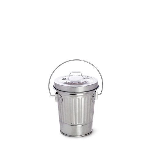 Behrens 31-Gallons Silver/Galvanized Metal Kitchen Trash Can with Lid  Outdoor