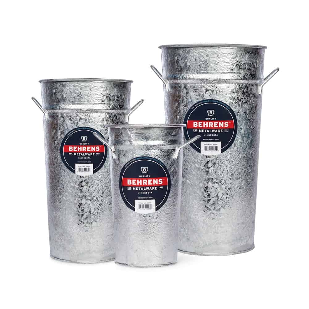 Galvanized Vases Trifecta set