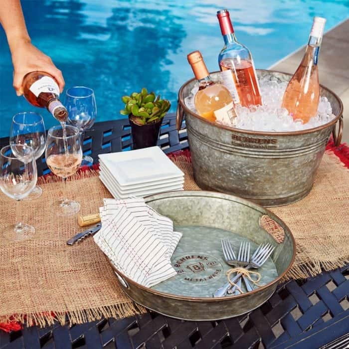 Aged Galvanized Round Tubs Behrens Mfg