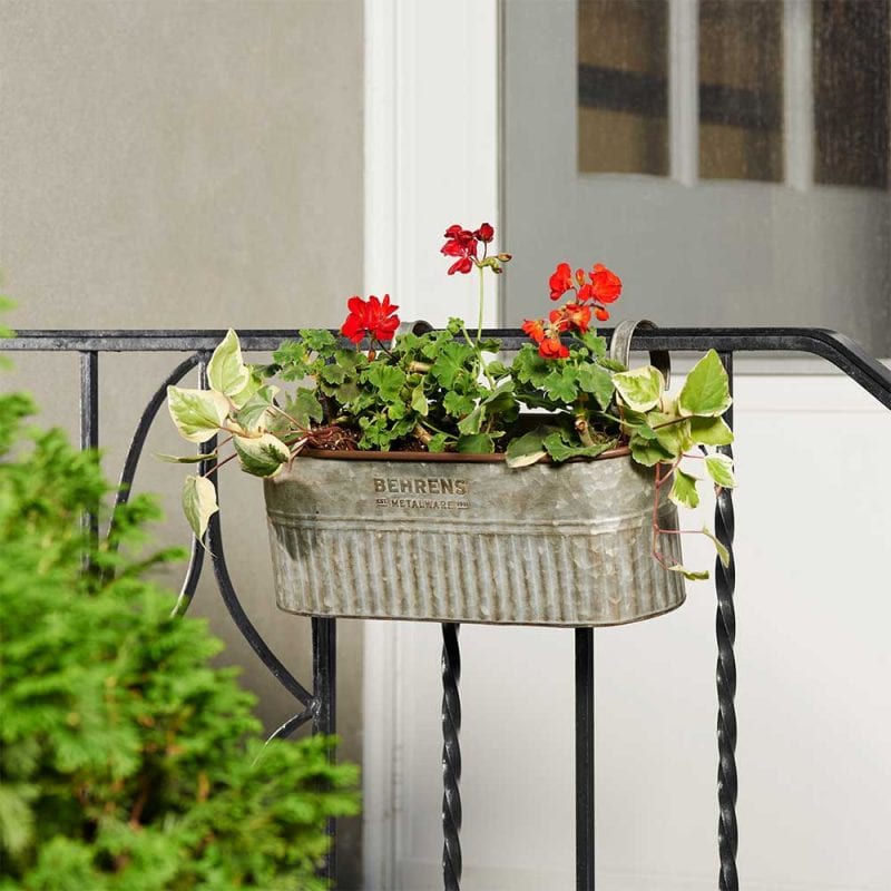 Galvanized Metal Planters Behrens