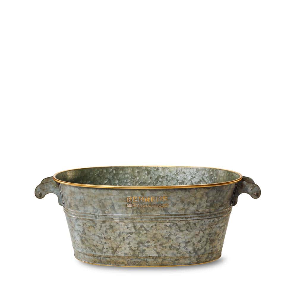 Aged Galvanized Oval Tubs Behrens Mfg