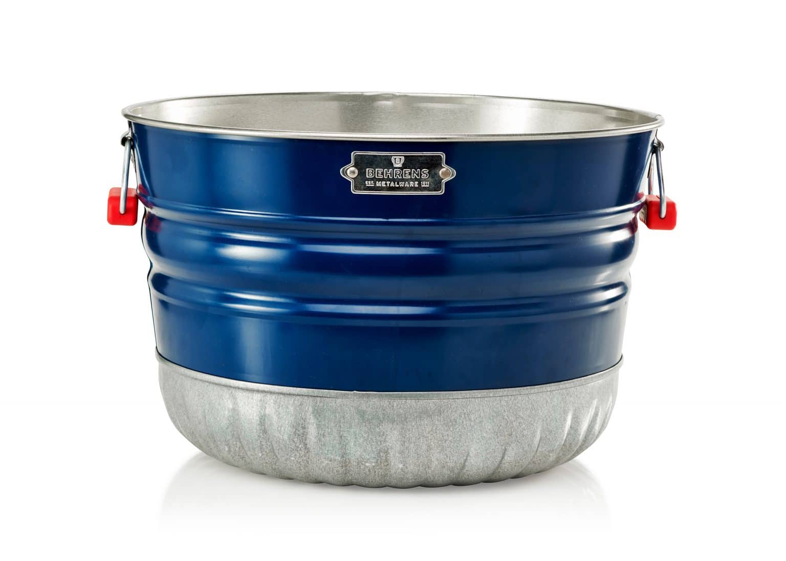 Galvanized Steel Navy Blue Bushel / Utility Basket Behrens Mfg