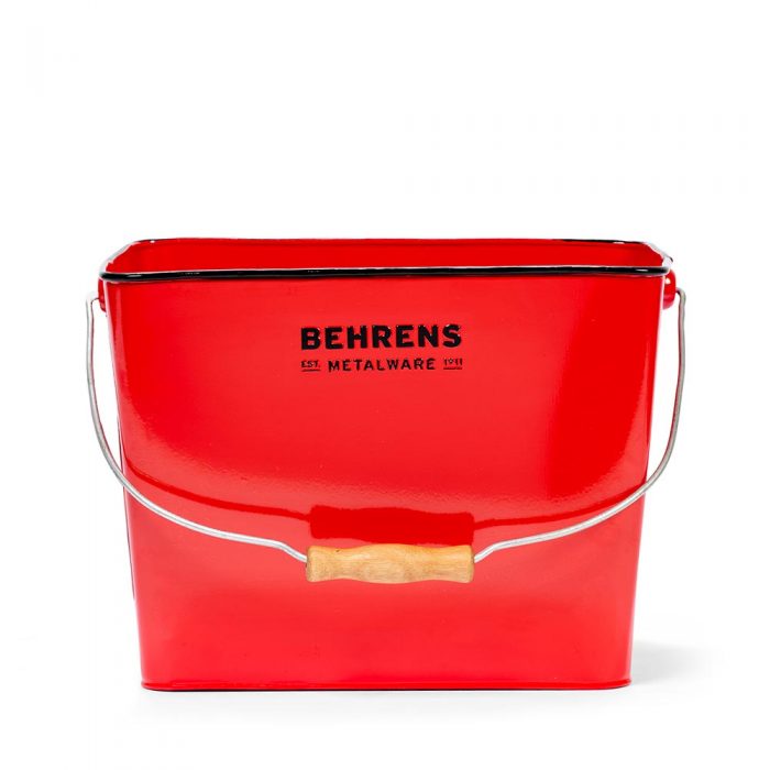 W19RBR Rectangular Bucket Red 3 and Quarter Gallon