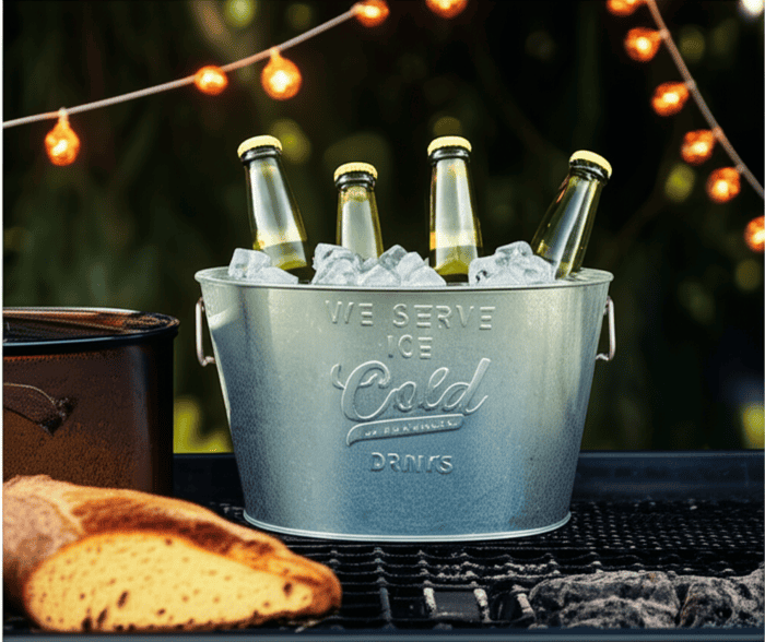 Embossed Galvanized Steel Drink Tub - Image 4