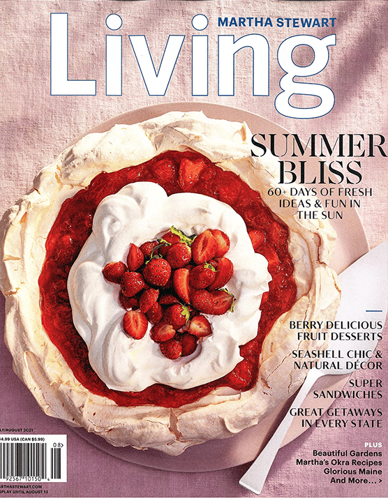 cover of martha stewart magazine Aug 2021